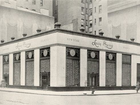 1880年代のルイス・シェリー店舗外観写真